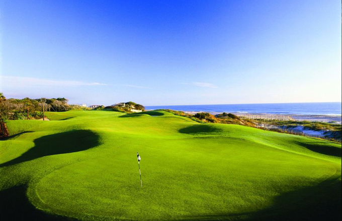 Amelia Island Plantation, Ocean Links Golf Course, Hole 16, oceanfront golf, designed by Bobby Weed and Pete Dye