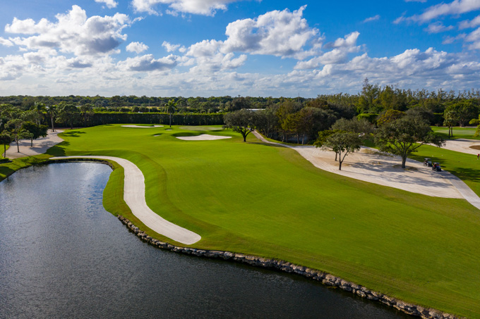 The Club at Quail Ridge, South Course, Hole 6 Approach Over Water, Bobby Weed Golf Design