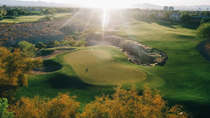TPC Las Vegas, formally TPC of The Canyons, is a Certified Audubon Cooperative Sanctuary in the planned community of Summerlin. Golf course architect, Bobby Weed.