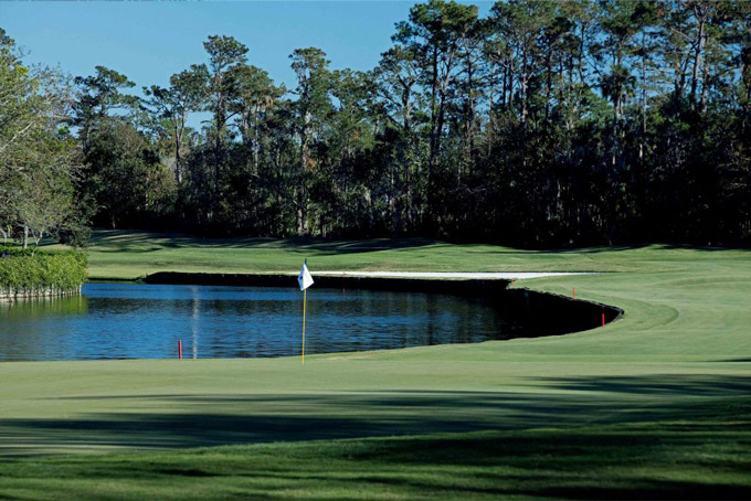 TPC Sawgrass, Valley Course, Hole 6, Dogleg Right Over Water