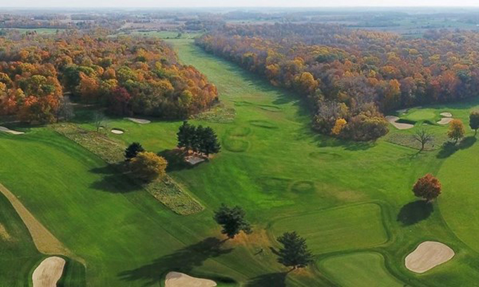 Culver Academies Golf Club, Tree-Lined Fairways in Fall