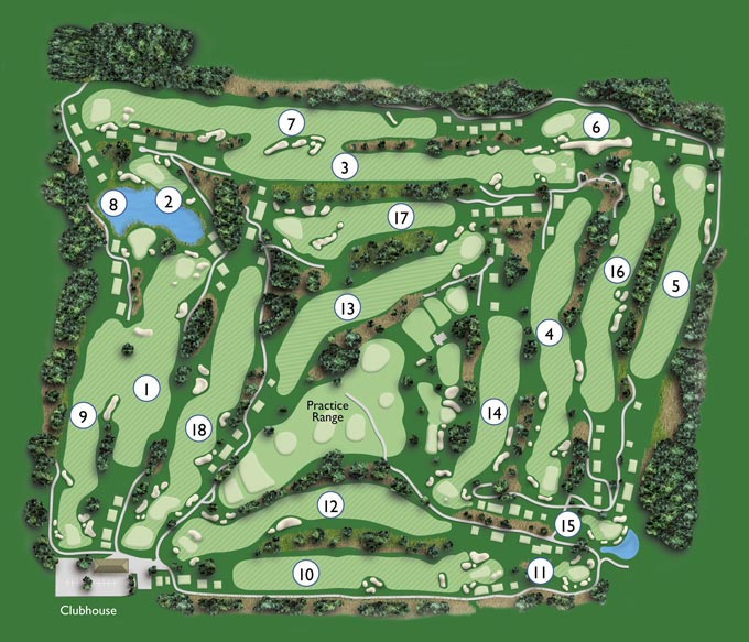 Course Map, University of Florida Golf Course