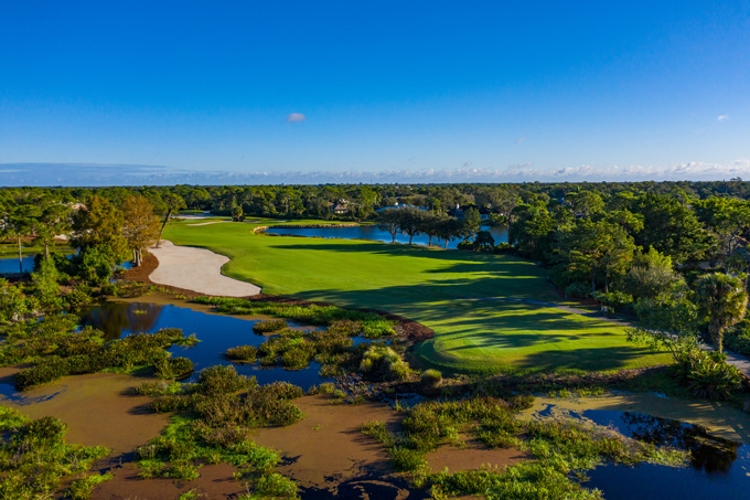 Hole 10 Tee Box, Renovated by Bobby Weed Golf Design, Harbour Ridge Golf & Yacht Club, Palm City, Florida