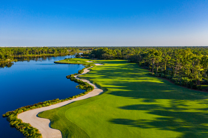 Hole 15 Fairway, Redesigned by Bobby Weed Golf Design, Harbour Ridge Golf & Yacht Club, Palm City, Florida