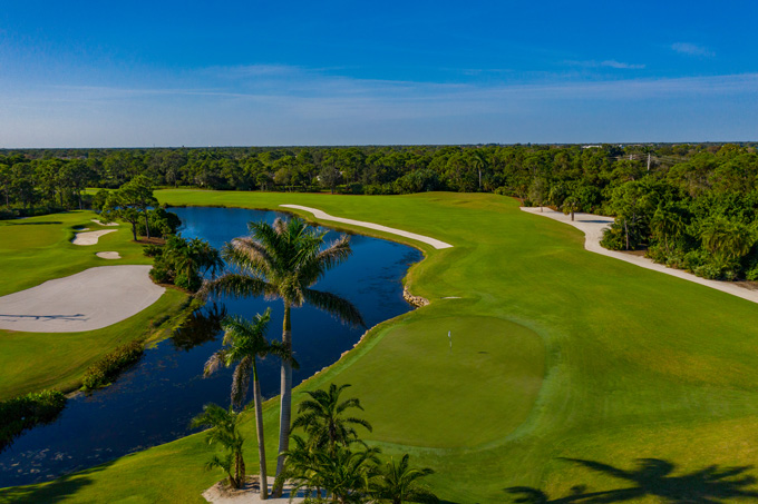 Hole 3 Green, Renovated by Bobby Weed Golf Design, Harbour Ridge Golf & Yacht Club, Palm City, Florida