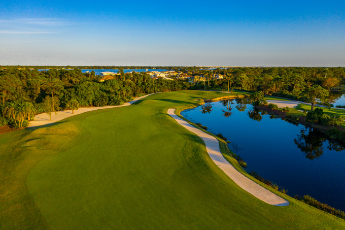 Hole 3 Fairway, Renovated by Bobby Weed Golf Design, Harbour Ridge Golf & Yacht Club, Palm City, Florida
