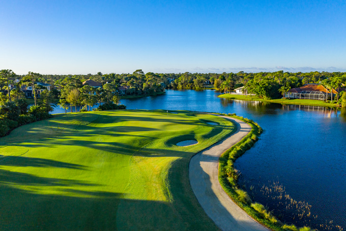 Hole 6 Fairway Bunker, Renovated by Bobby Weed Golf Design, Harbour Ridge Golf & Yacht Club, Palm City, Florida