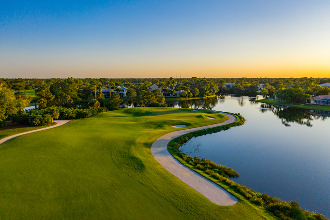 Hole 6 Approach, Renovated by Bobby Weed Golf Design, Harbour Ridge Golf & Yacht Club, Palm City, Florida