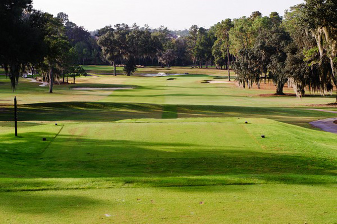 Hole 1, Par-4, Tee Box, UF Mark Bostick Golf Course