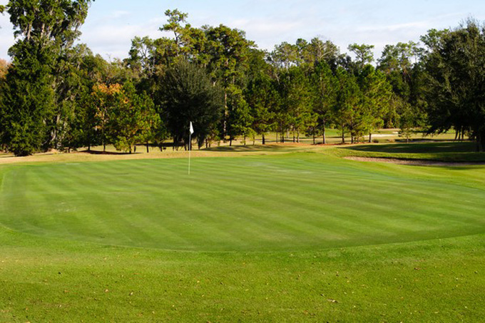 Hole 4, Par-4, Green, UF Mark Bostick Golf Course
