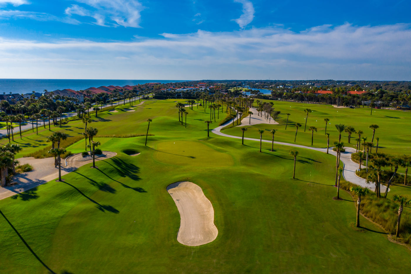 Elevated Green Complex on Hole 17 on Ponte Vedra Inn & Club's Ocean Course