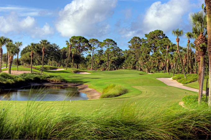 This par 3 on the Lagoon Course offers great pin placement variety at the Ponte Vedra Club