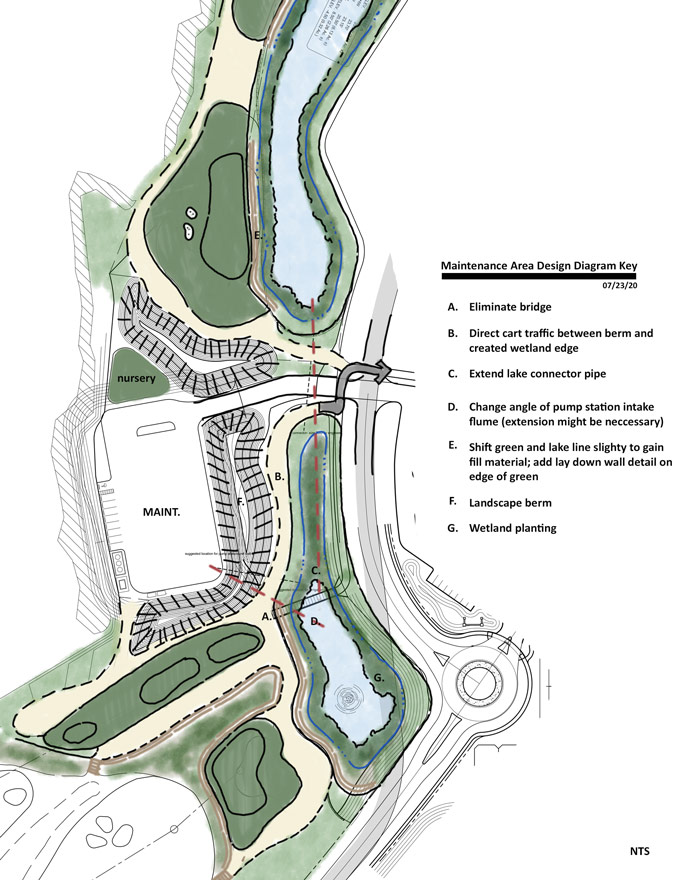 Stillwater Golf Club, Maintenance Area Design Diagram Key (Updated 7-21-20)