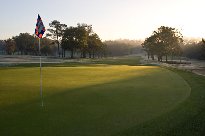 UF Mark Bostick Golf Course, Hole 3 Green at Sunrise