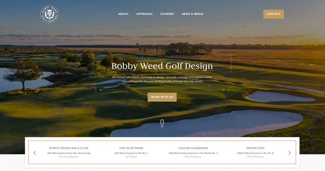 Bobby Weed Golf Design Launches All-New Website