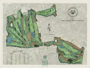Golf course renovation map of Waynesville Inn & Golf Club.