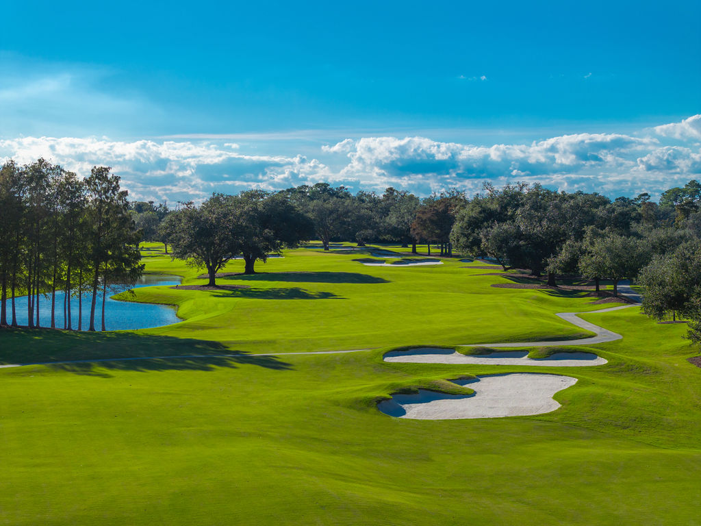 The opening hole at New Orleans Country Club is a beautiful par five that measures 611 yards.