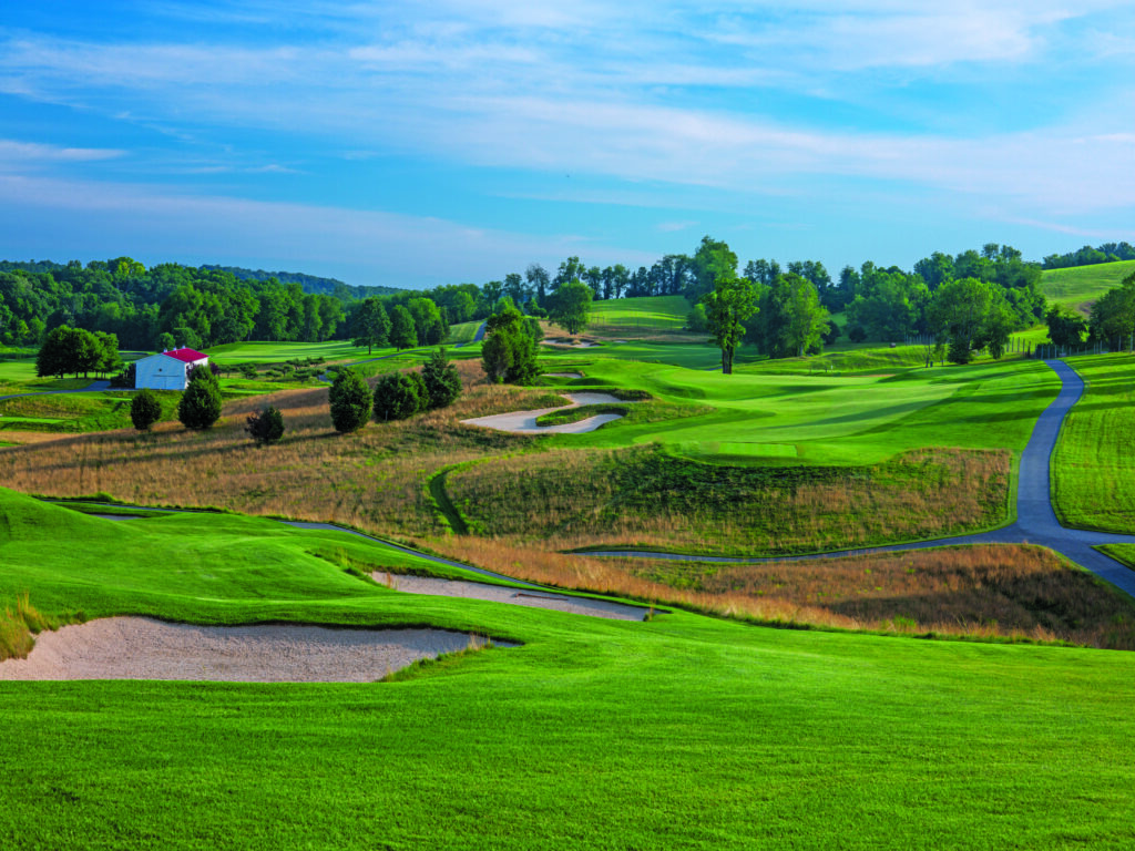 The Olde Farm's distinct north-south routing produces an enjoyable walk that flows seamlessly and expands the site’s natural ridges and contours. (Photo: The Olde Farm)